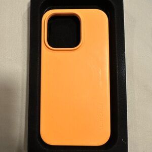 Orange silicon MagSafe iPhone 14 Pro Case